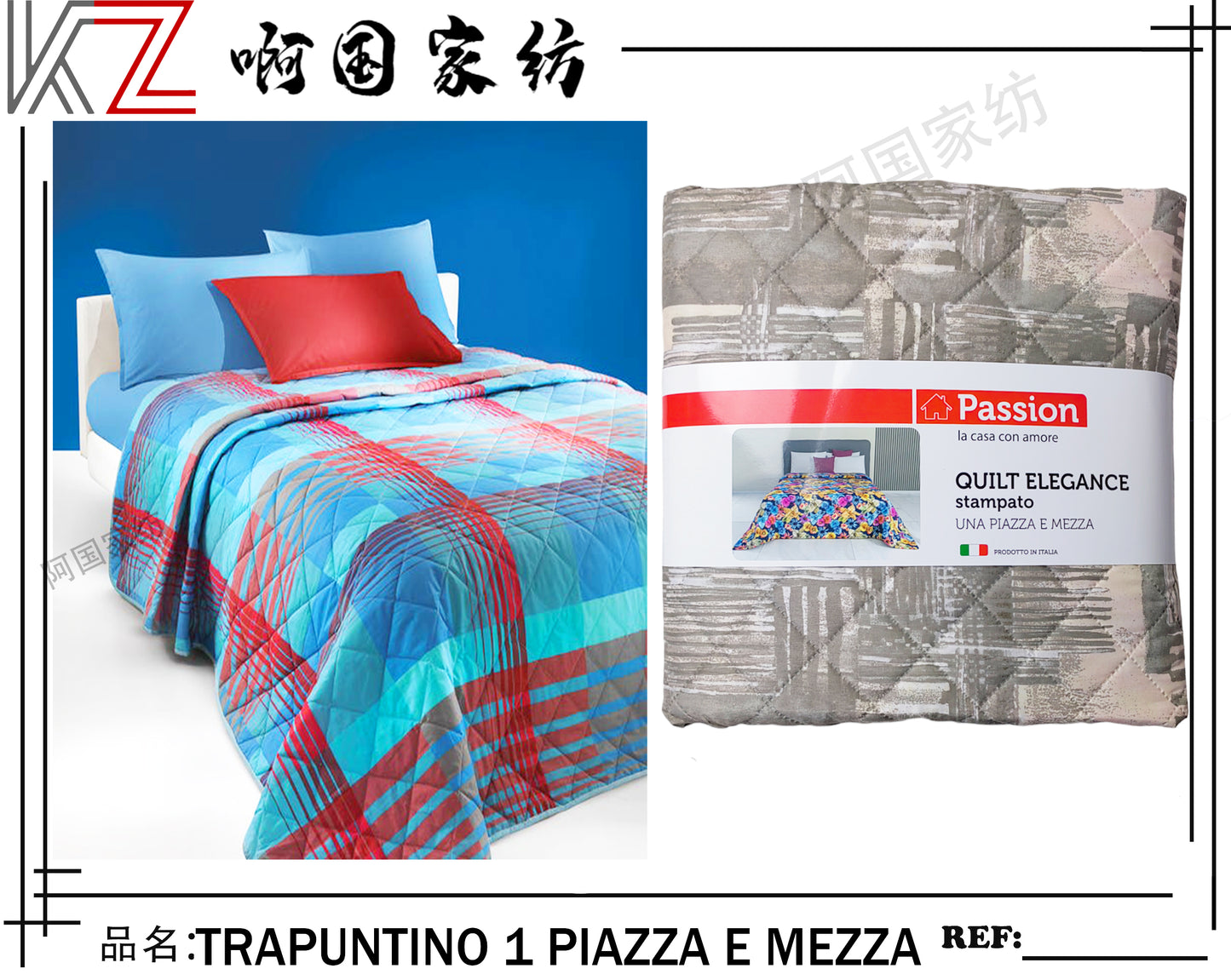 TRAPUNTINO QUILT 1 PIAZZA E MEZZA