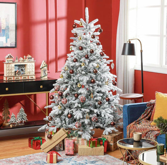 ALBERO NATALE CON NEVE 150CM