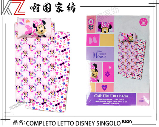 COMPLETO LETTO SINGOLO DISNEY