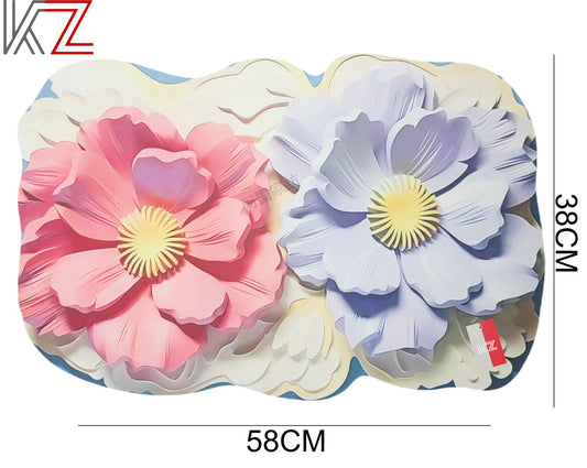 TAPPETO MAGICO 5D FIORI  38X58