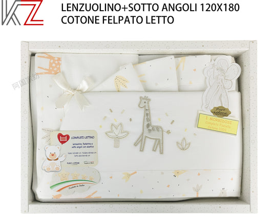 COMPLETO LETTO FELPATO LETTINO NEONATO